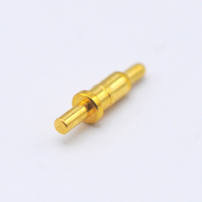 The pogo pin is gold-plated on the surface