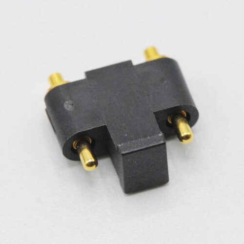 2pin pogo pin connector, spring loaded contacts