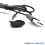 3 pin magnetic pogo pin usb charging cable