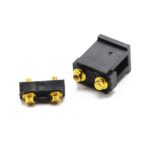 guide pins + 2-point pogo-pin