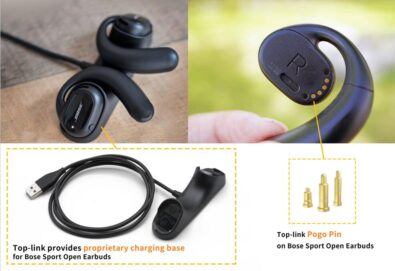 Top-link pogo pin charging base