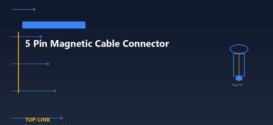5 Pin Magnetic Cable Connector