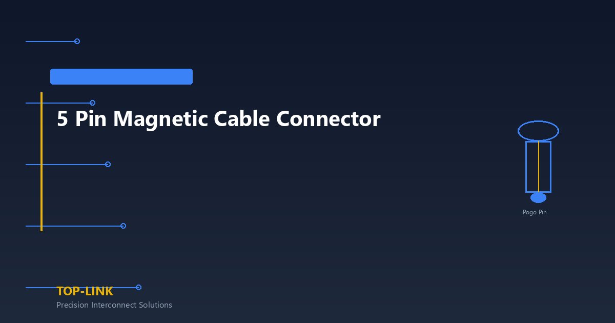5 Pin Magnetic Cable Connector